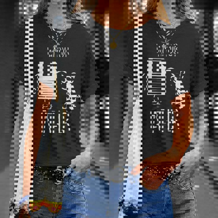 Cute & Usb Floppy Disk I Am Your Father Pun Tシャツ 彼女への贈り物