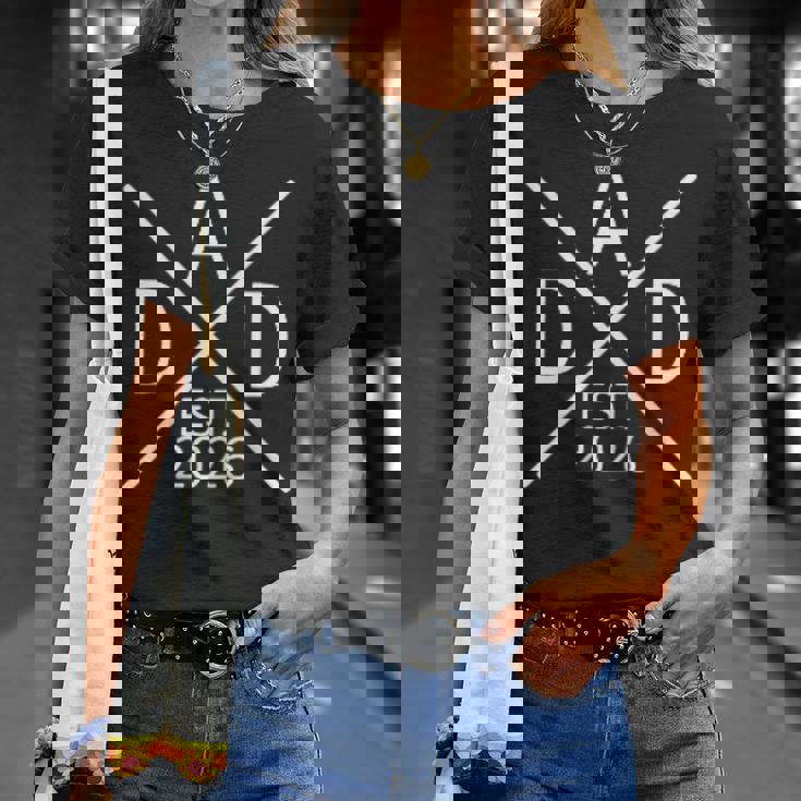 Dad Est 2026 Dad 2026 Camiseta unisex Regalos para ella