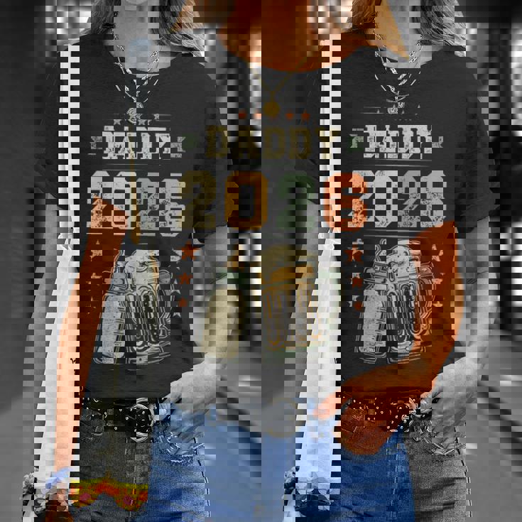 Daddy 2026 Prima Festa Del Papà Nuovo Papà Giovane Maglietta Regalos para ella