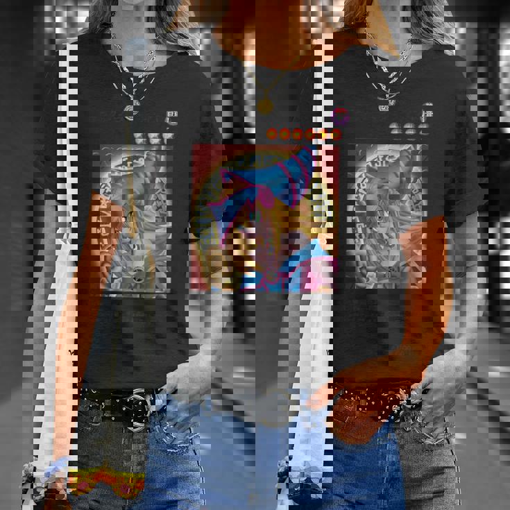 Dark Magician Girl クラシックカードデザイン Papl1447 Tシャツ 彼女への贈り物