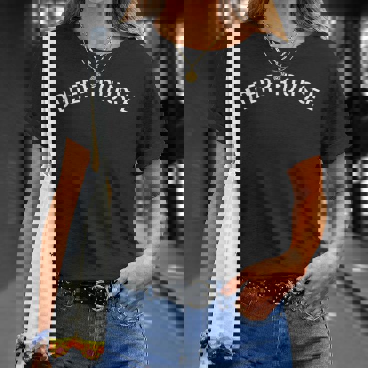 DEEP HOUSE Music Chicago House Detroit Techno Tank Top T-Shirt Gifts for Her