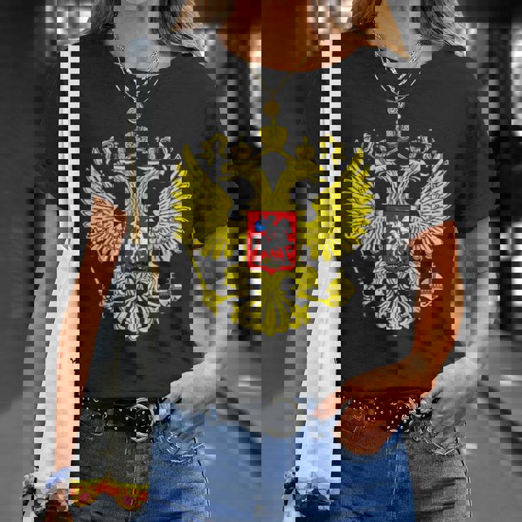 De L'aigle Russe Unionoviétique Cccp Ussr Russie T-Shirt Cadeaux pour elle