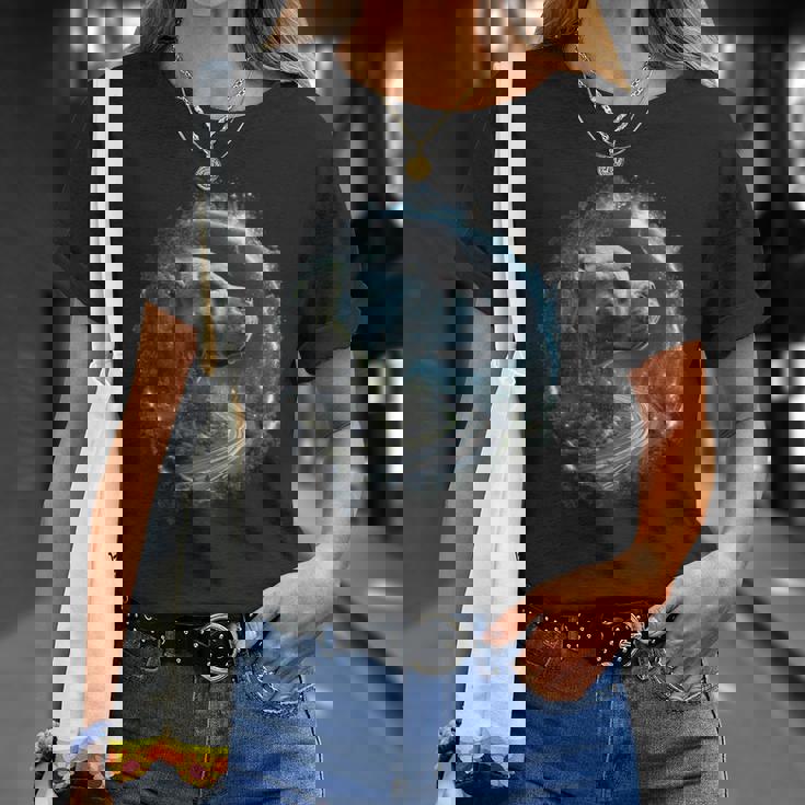 Diseño Artístico Retro De Pitbull Dog Al Atardecer Camiseta unisex Regalos para ella