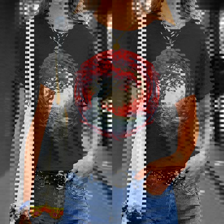 Diseñoikingo Místico Árbol De Laida In Mangas Camiseta unisex Regalos para ella