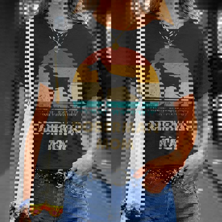 Doberman Mom Dobie Dog Lovers Retro Dobie Mom T-Shirt Gifts for Her Doberman Mom Dobie Dog Lovers Retro Dobie Mom T-Shirt Gifts for Her