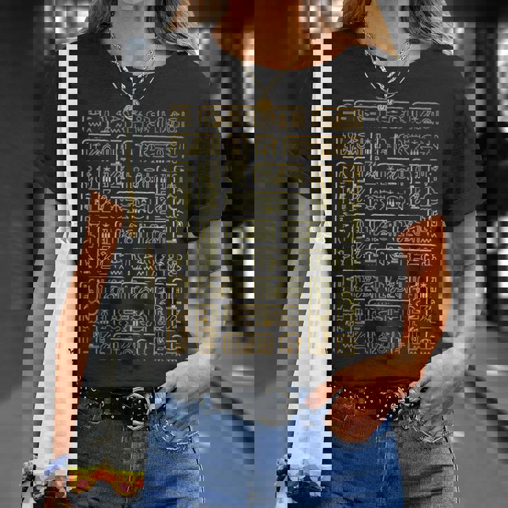 Egyptian Hieroglyphs Ancient Egypt Camiseta unisex Regalos para ella