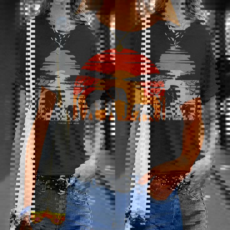 Elefante Estilo Retro Elefanteintage Hombres Es Niños Camiseta unisex Regalos para ella