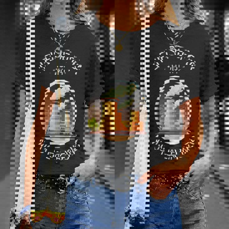 Energía Nuclear Cotización De La Energía Nuclear Renovable Camiseta unisex Regalos para ella