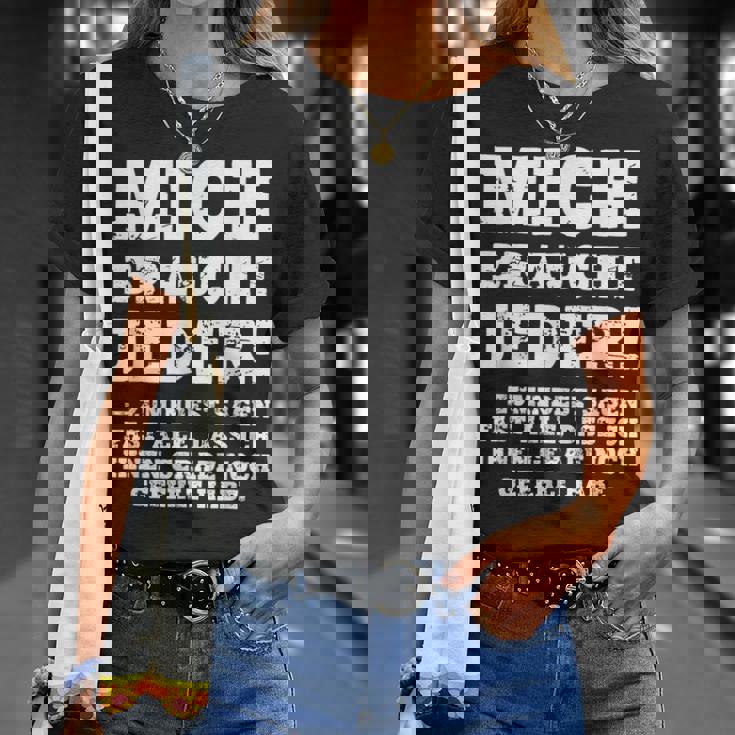 aying Gag Humour Ironic Mich Braucht Jeder ドイツ語 Tシャツ 彼女への贈り物