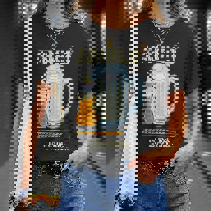 Futuro Abuelo Expectante Abuelo 2 Nieto Anuncio Nieto Camiseta unisex Regalos para ella