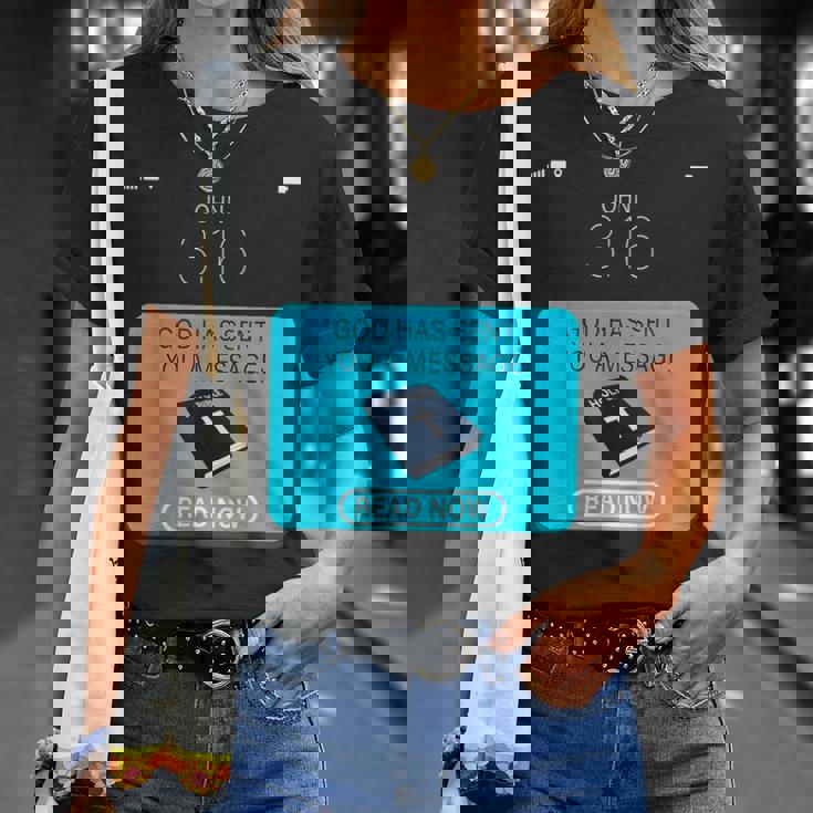 God Hased You A Message – 今すぐ読む Tシャツ 彼女への贈り物 God Hased You A Message – 今すぐ読む Tシャツ 彼女への贈り物