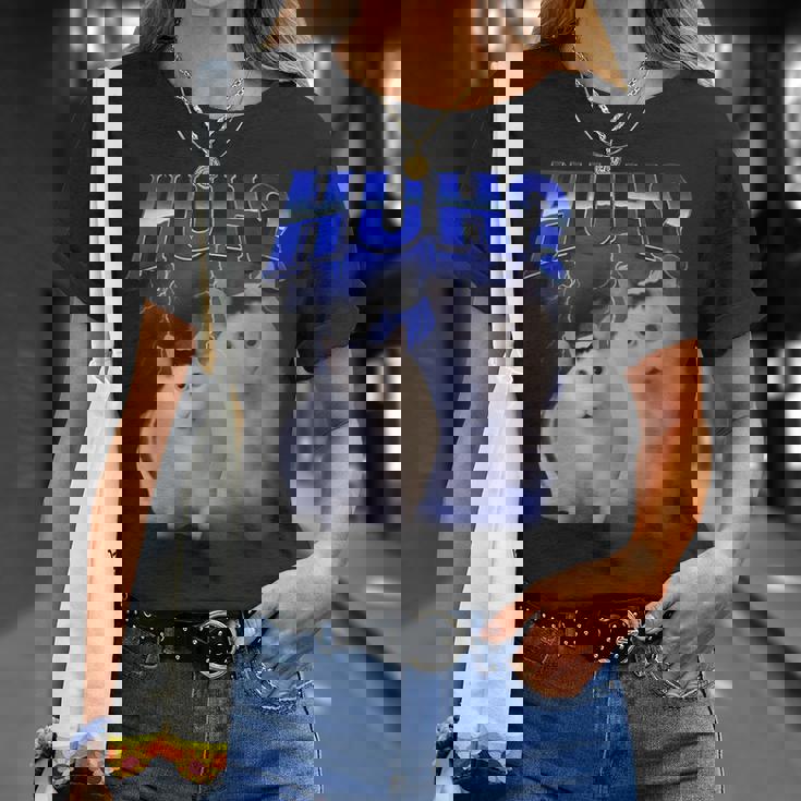 Huh ファニーダンクキャットミーム 女性&男性向け ヒンジなし グーフィーキャット Tシャツ 彼女への贈り物