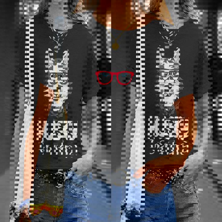 Huskyiberiano Abuela Pawma Perro Abuelos Abuela Camiseta unisex Regalos para ella