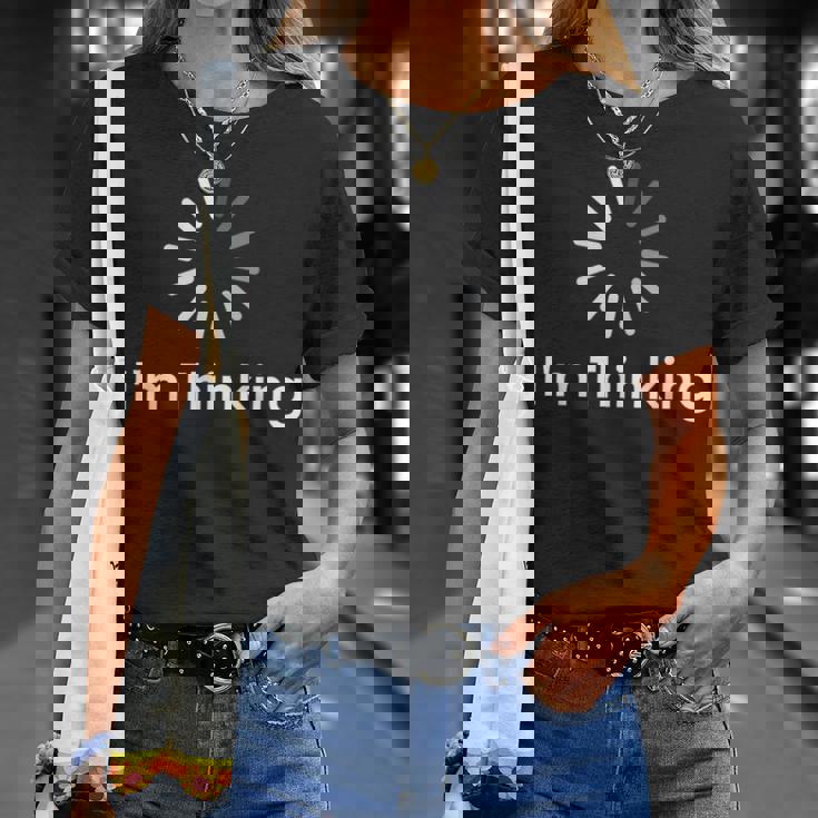 I'm Thinking Fun arcastic Humor Thinking Tシャツ 彼女への贈り物