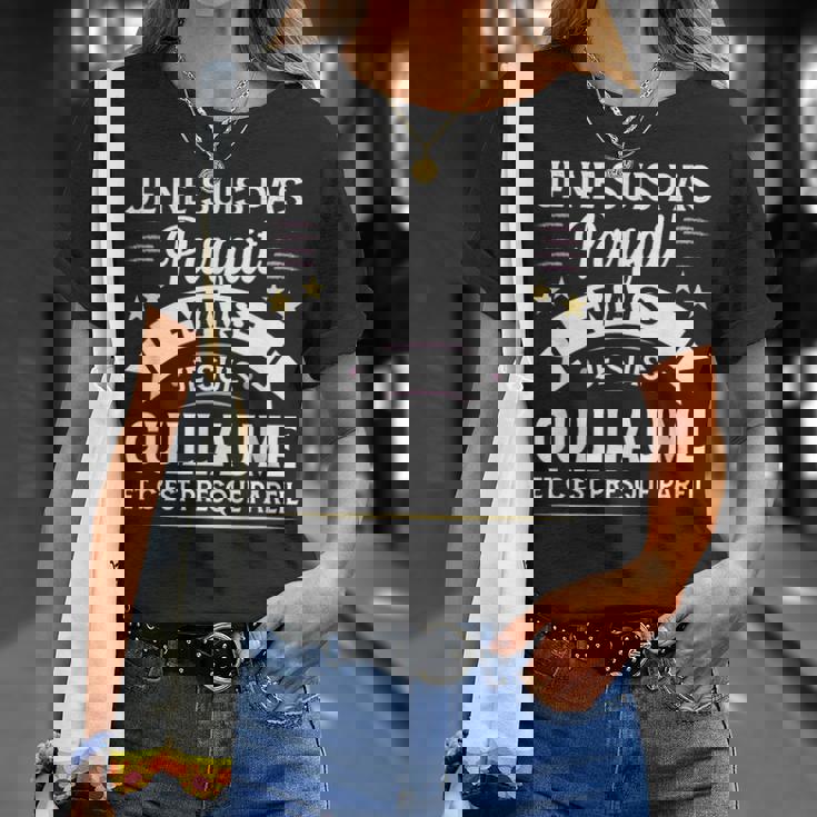 Idée Cadeau Personnalisé Prénom Guillaume Humour Homme T-Shirt Cadeaux pour elle