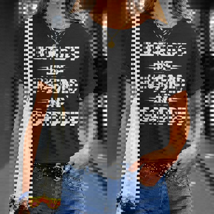 Il Miglior Marito E Papà Del Mondo E Un Bellissimo Gr Maglietta Regalos para ella