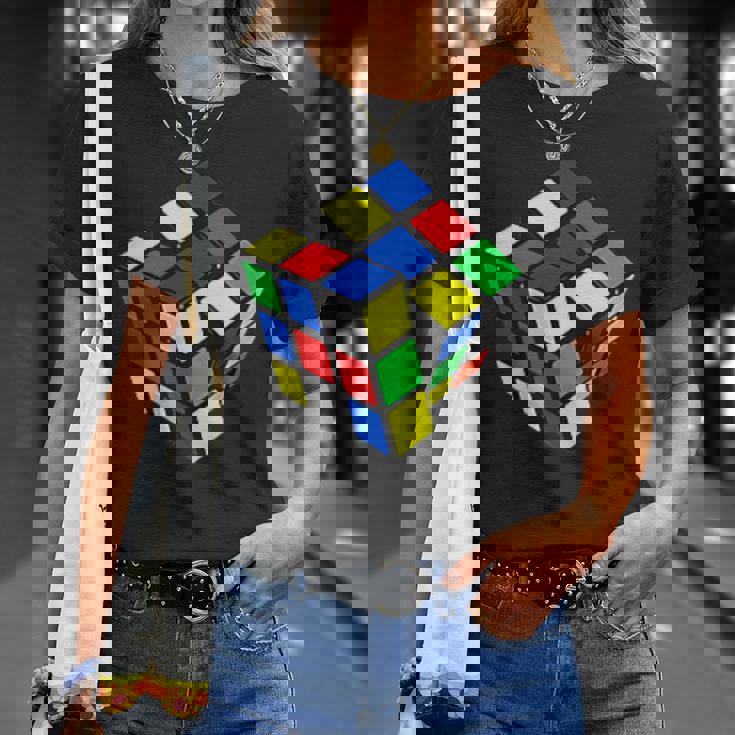 Impossible Rubik Rubix キューブポケット レトロ ゲームボーイ Tシャツ 彼女への贈り物