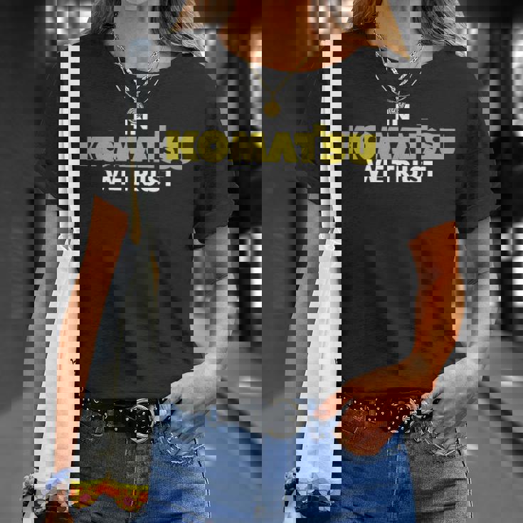 In Komatsu We Trust Dozer ブルドーザー キルドーザー トリビュート 長袖tシャツ Tシャツ 彼女への贈り物