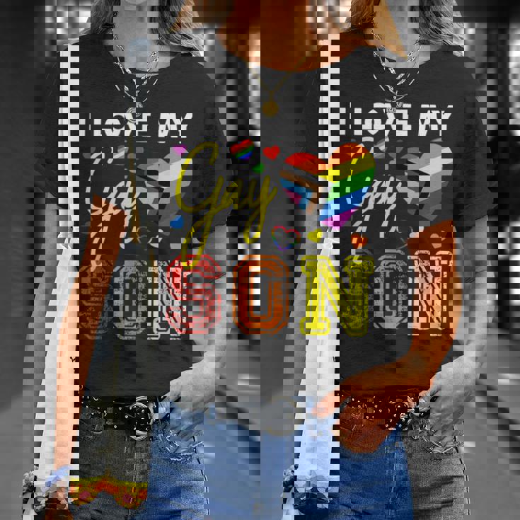 Io Amo Il Mio Gay Figlio Lgbt Orgoglio Mamma Papà Maglietta Regalos para ella