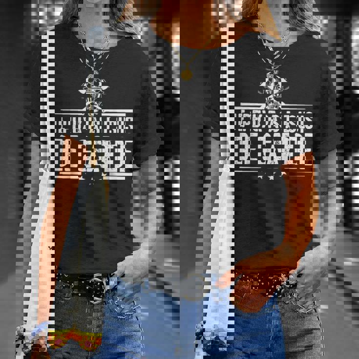 Je Peux Pas Jeuis De Garde Pompier Pompiers Drôle Humour T-Shirt Cadeaux pour elle