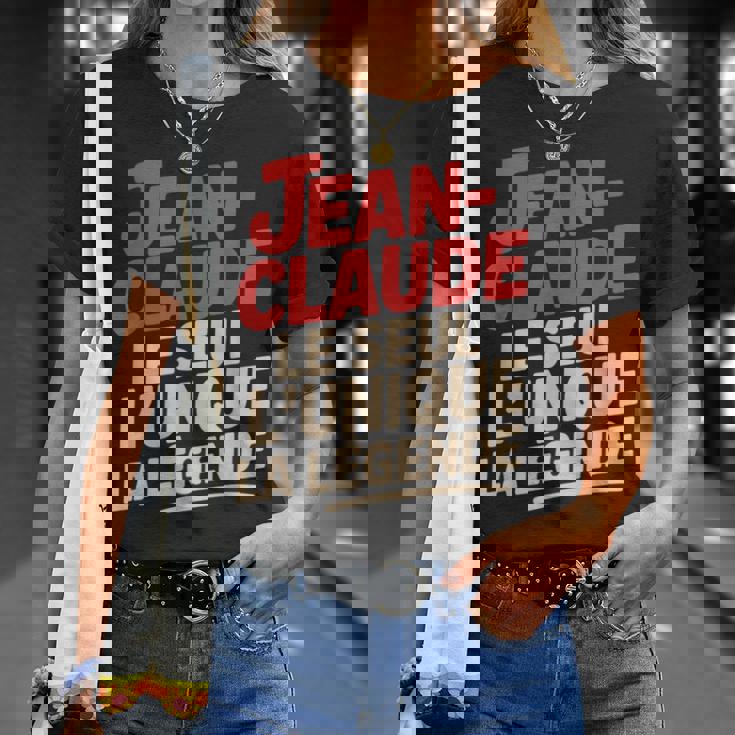Jean Claude Homme Humour Idée Cadeau Humoristique Drôle T-Shirt Cadeaux pour elle