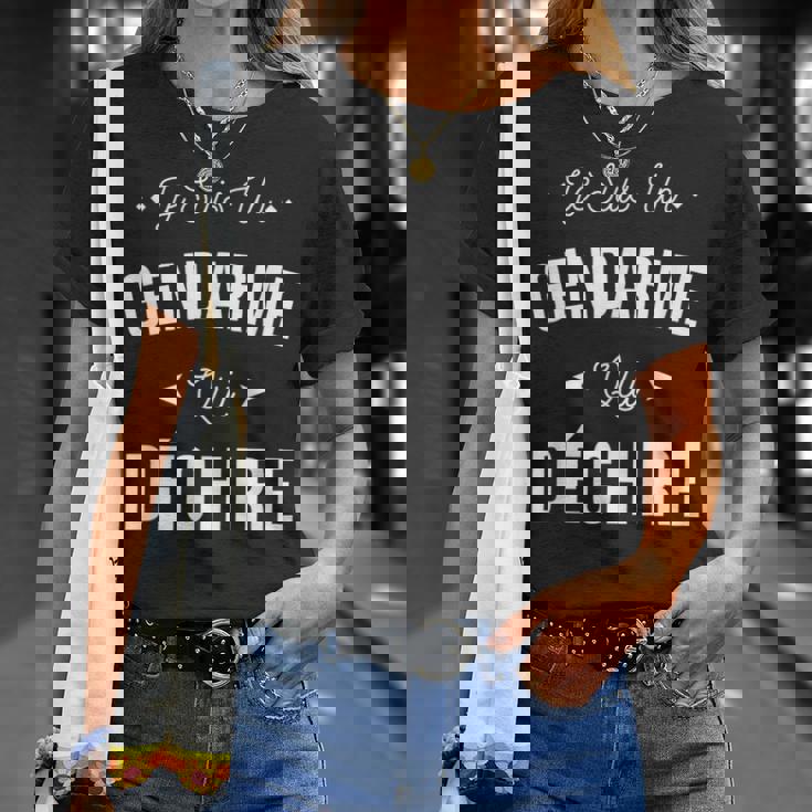 Jeuis Un Gendarme Qui Déchire Idée Cadeau Rigolo Gendarme T-Shirt Cadeaux pour elle