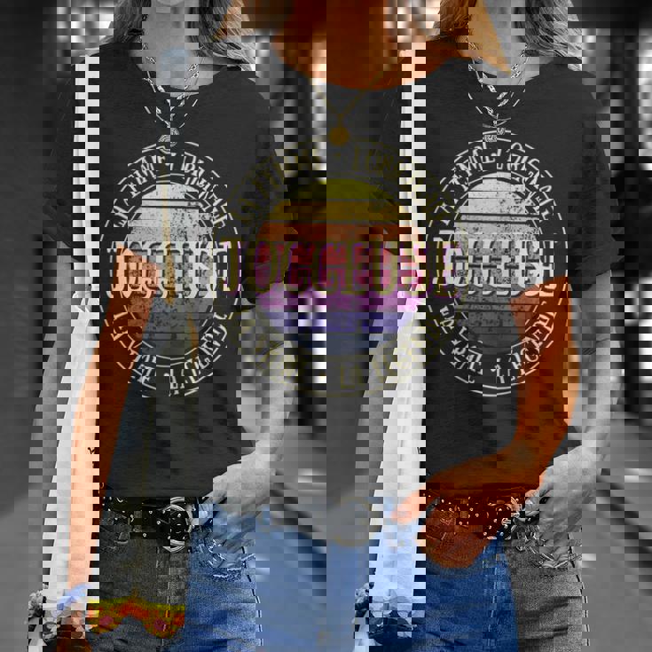 Joggeuse Originale Légende Humour Running Idée Cadeau T-Shirt Cadeaux pour elle