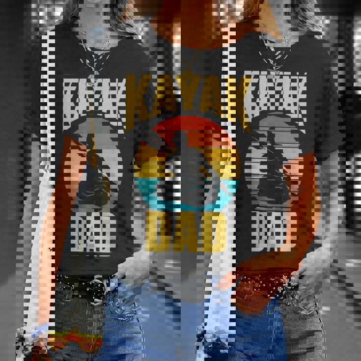 Kayak Papà Kayakista Kayak Hobby Kayak Padre Papà Papà Papà Maglietta Regalos para ella