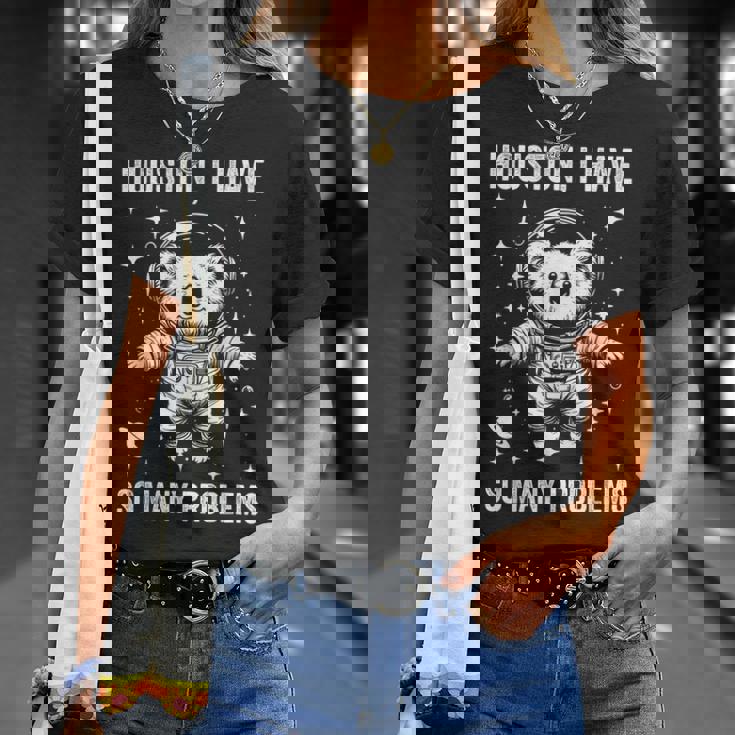 Koala Dad Mompace ヒューストン問題コアラ Tシャツ 彼女への贈り物