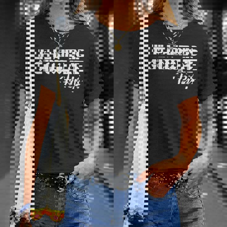 Life Happens チョコレートヘルプ Tシャツ 彼女への贈り物