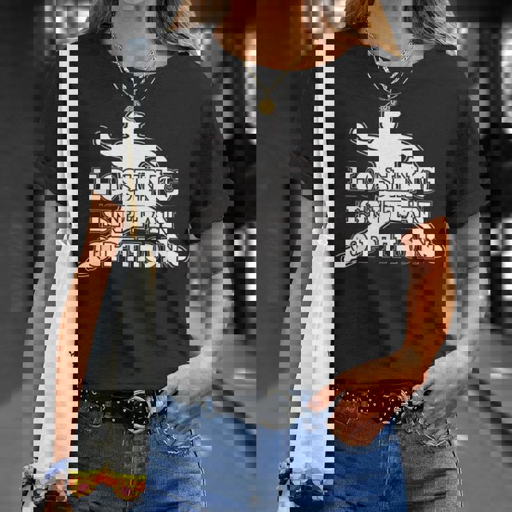 Losing Isn't An Option 長袖tシャツ Tシャツ 彼女への贈り物