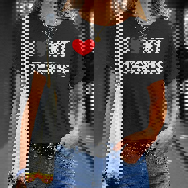 I Love My Tights タイツが大好き Tシャツ 彼女への贈り物