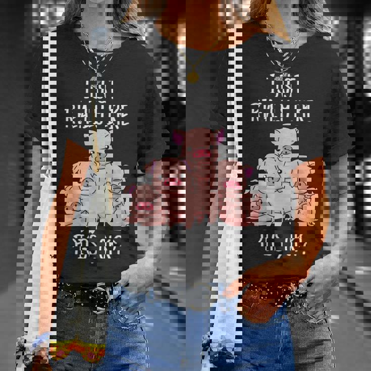 Love Pig シャツ レディース 豚 ギフト 豚 メンズ キュート 豚 Tシャツ 彼女への贈り物