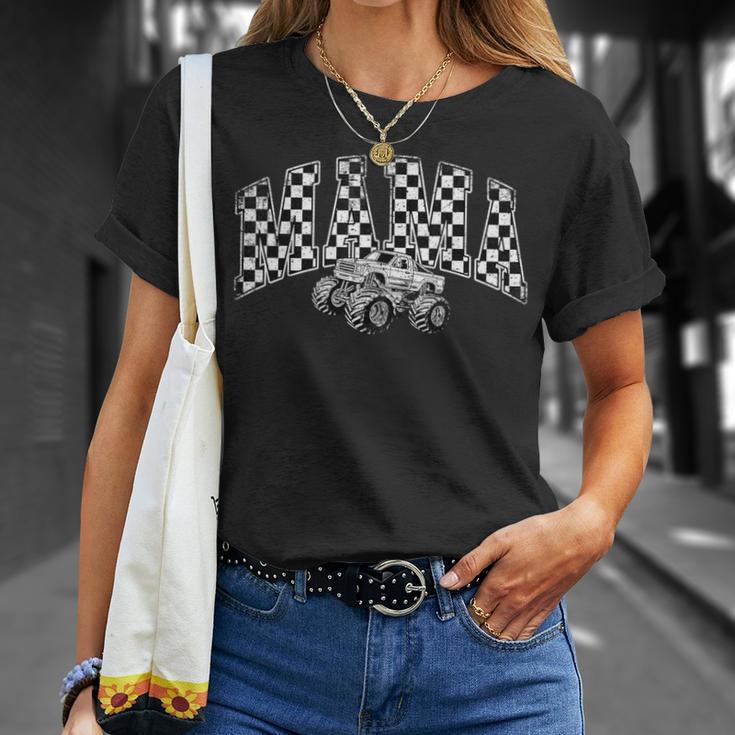 Mama Retro Monster Truck Family Crew Birthday Matching T-Shirt Gifts for Her