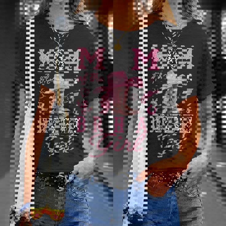 Mom Of The Birthday Girl Pink Cowgirl Western Rodeo T-Shirt Gifts for Her Mom Of The Birthday Girl Pink Cowgirl Western Rodeo T-Shirt Gifts for Her