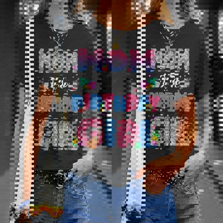 Mom And Dad Of The Birthday Girl Party Decor Family Matching T-Shirt Gifts for Her