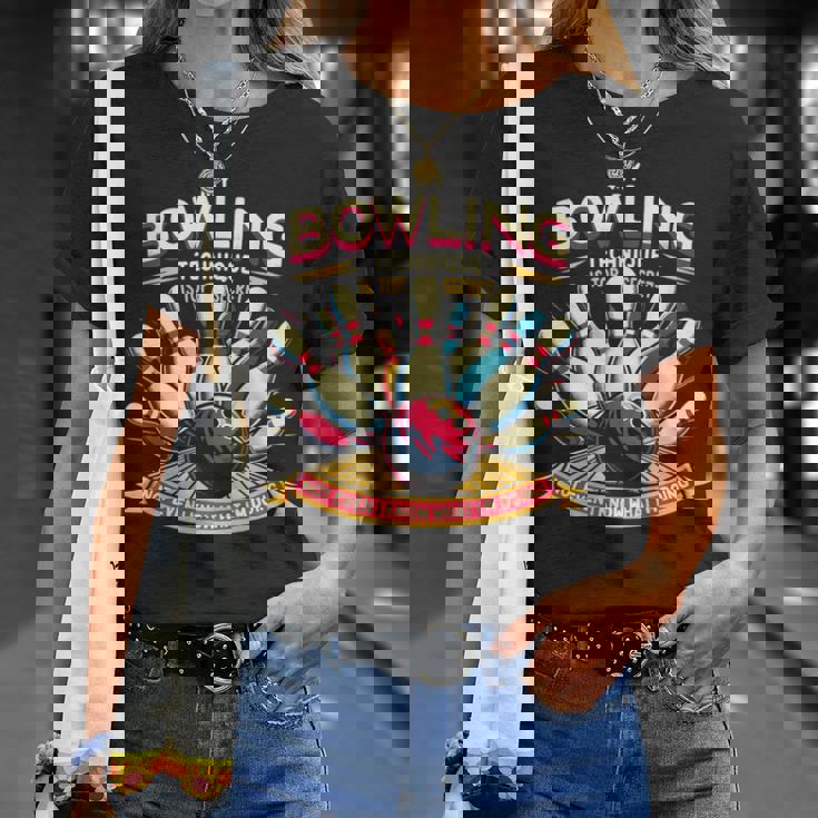 My Bowling Technique Isecret 面白いボウラーボウリング Tシャツ 彼女への贈り物