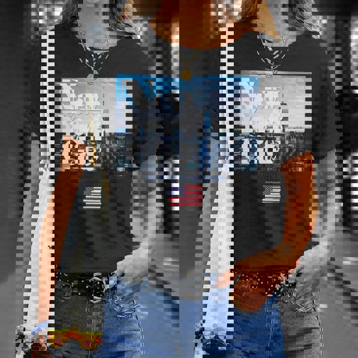 New York Citykyline Outfit New York New York City 長袖tシャツ Tシャツ 彼女への贈り物