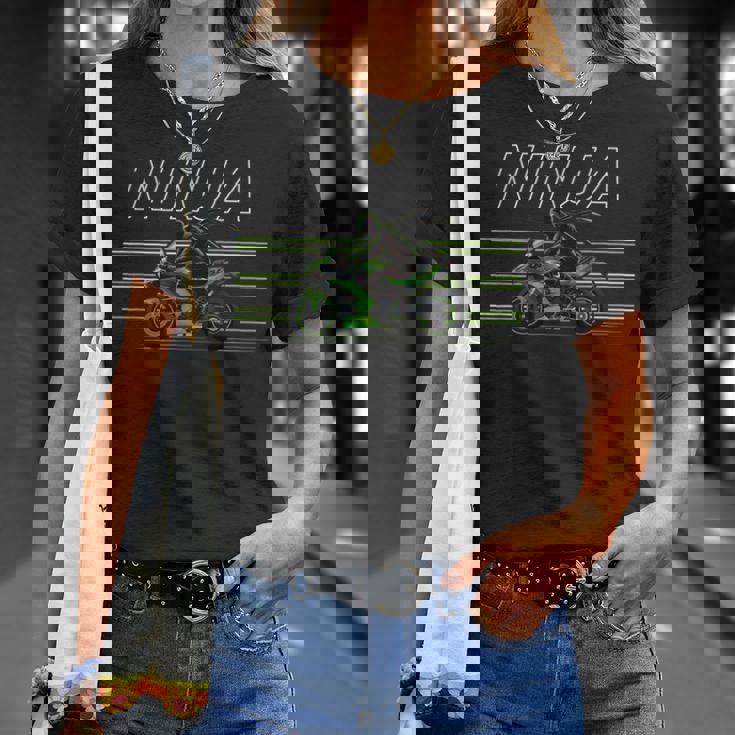 Ninja H2 忍者 ライダー バイカー スポーツバイク スーパースポーツ フルカウル レーサーレプリカ ツアラー Tシャツ 彼女への贈り物