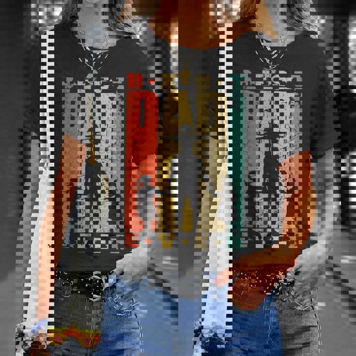 Papà Di 3 Figlie Regalo Festa Del Papà Padre Di Tre Figlie Maglietta Regalos para ella