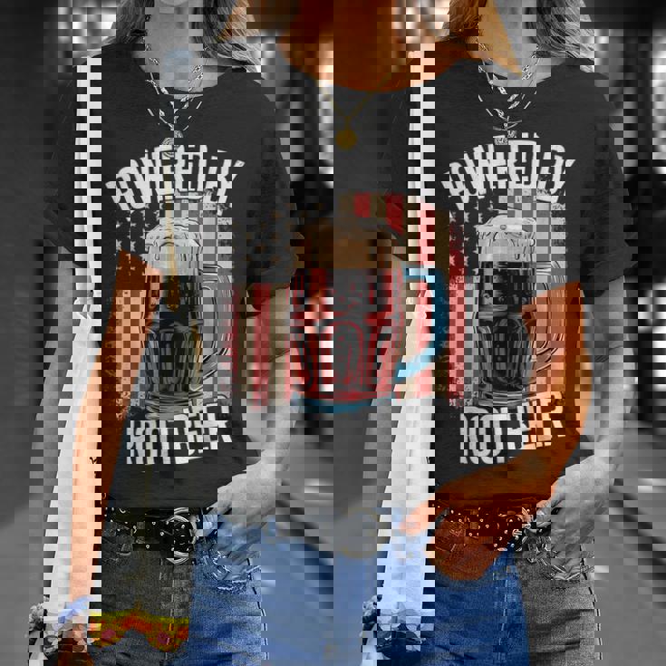 Powered By Root Beer T-Shirt Gifts for Her Powered By Root Beer T-Shirt Gifts for Her