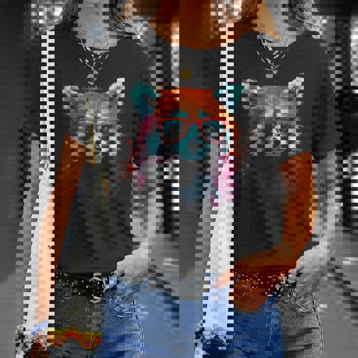 Red Panda サングラスアートワーク Tシャツ 彼女への贈り物