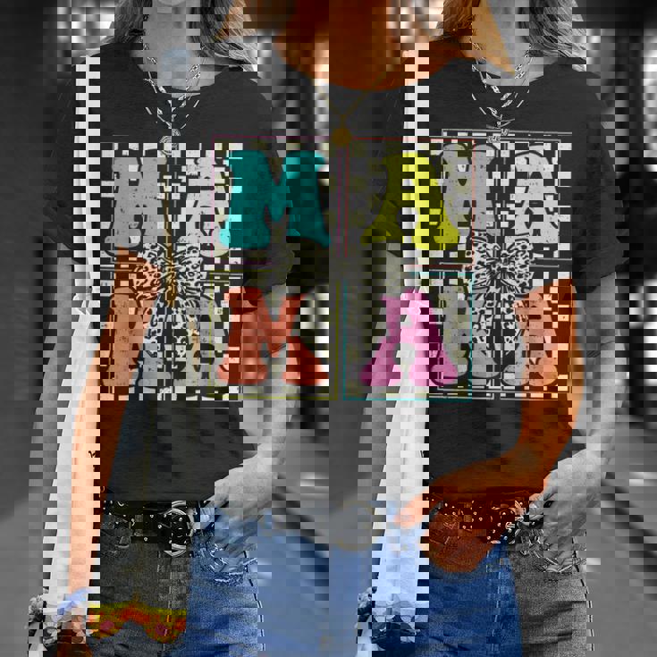 Retro Checkered Mama Coquette Bow Mother’S Day Mom T-Shirt Gifts for Her Retro Checkered Mama Coquette Bow Mother’S Day Mom T-Shirt Gifts for Her