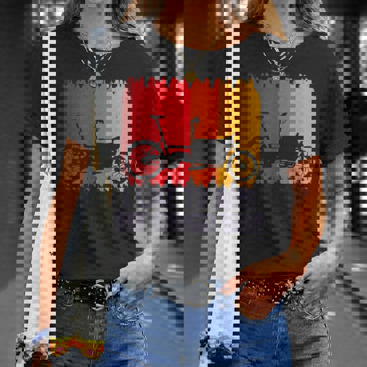 I Like To Ride My Cargo Bike Bicicleta De Carga Retro Camiseta unisex Regalos para ella