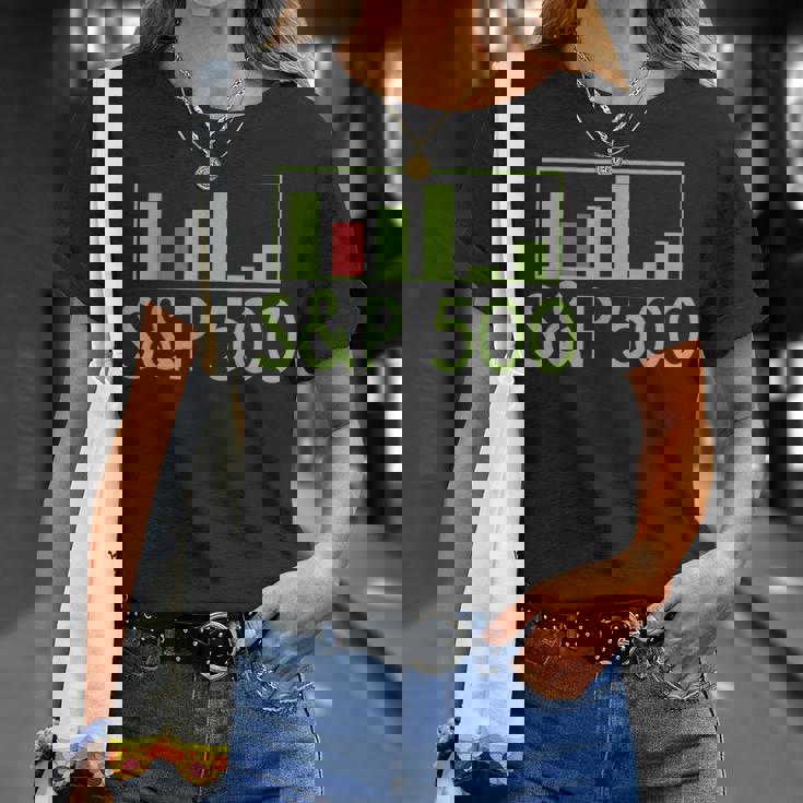 S&P 500 アメリカ株インデックス証券取引知識財務 Tシャツ 彼女への贈り物