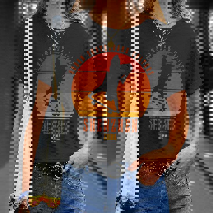 Shenzhen China スケートボーダーアーバン スケートボード Tシャツ 彼女への贈り物