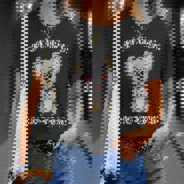 Siempre Koalificada Día De La Madre Mamá Café Divertida Camiseta unisex Regalos para ella