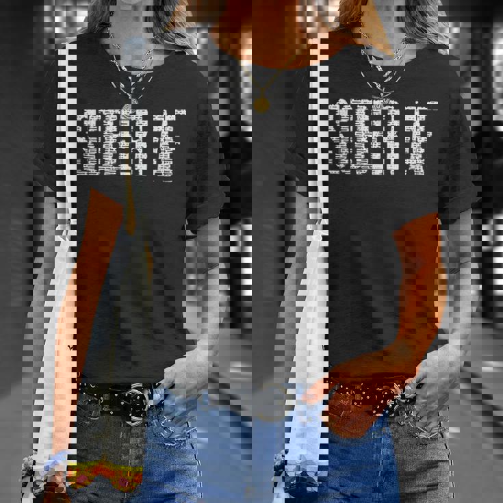 Sober Afobriety アルコールフリー グランジ Tシャツ 彼女への贈り物