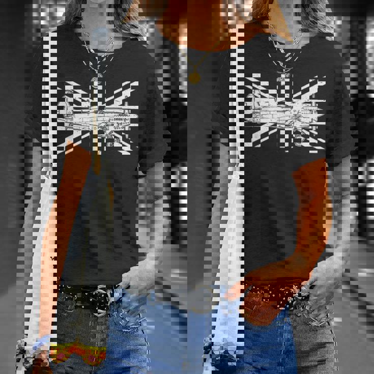 Spitfire Uk Raf Ww2 航空機 飛行機 スーパーマリン Tシャツ 彼女への贈り物