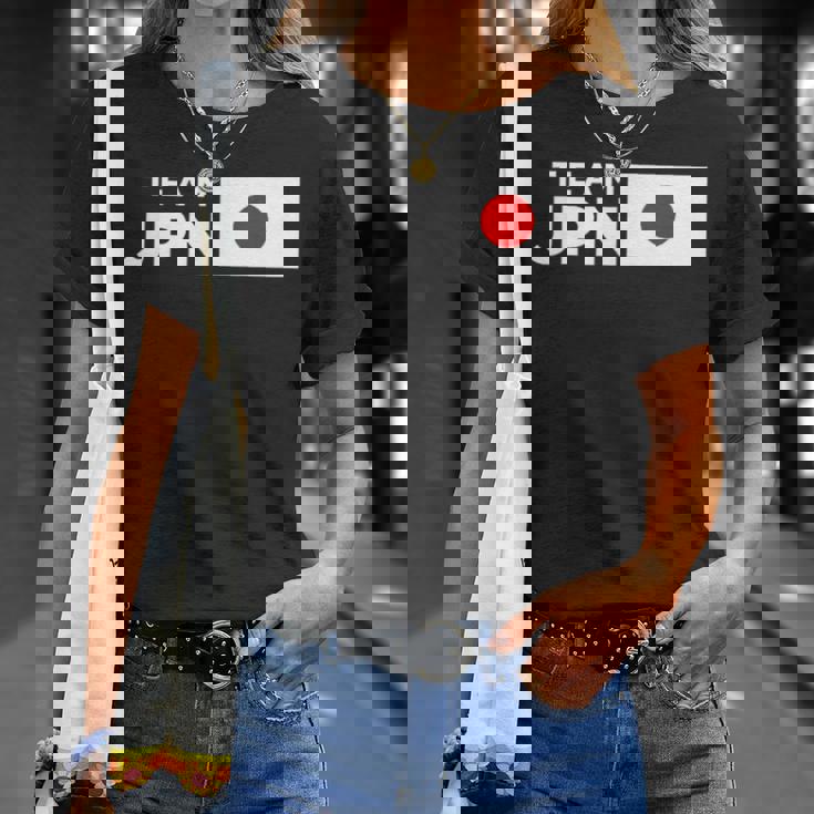 Team Jpn 日本国旗 チームジャパン 日の丸 男性 女性 子供 応援 チーム Tシャツ 彼女への贈り物